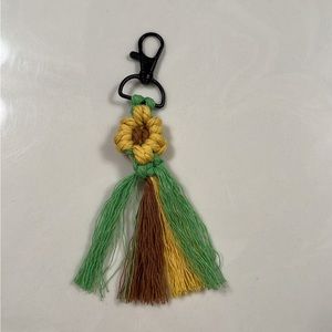 Macrame Daisy Chain Keychain